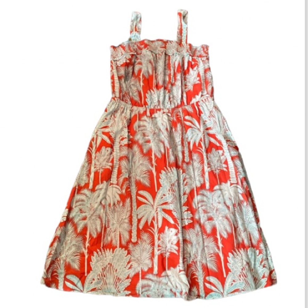 NEW Talbots tropical floral sundress size 14 petite Cottage Core
